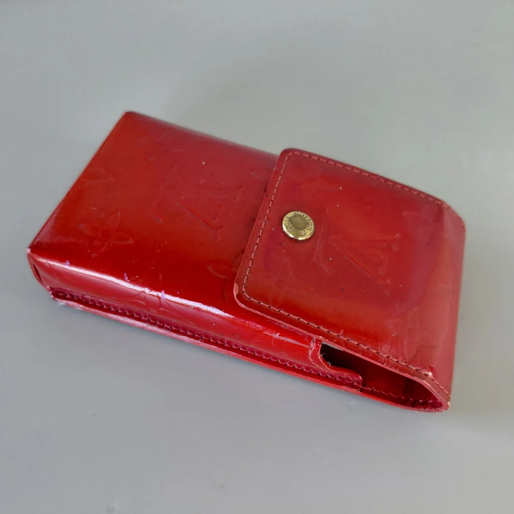 Louis Vuitton Virnes Glossy Red Phone Holster